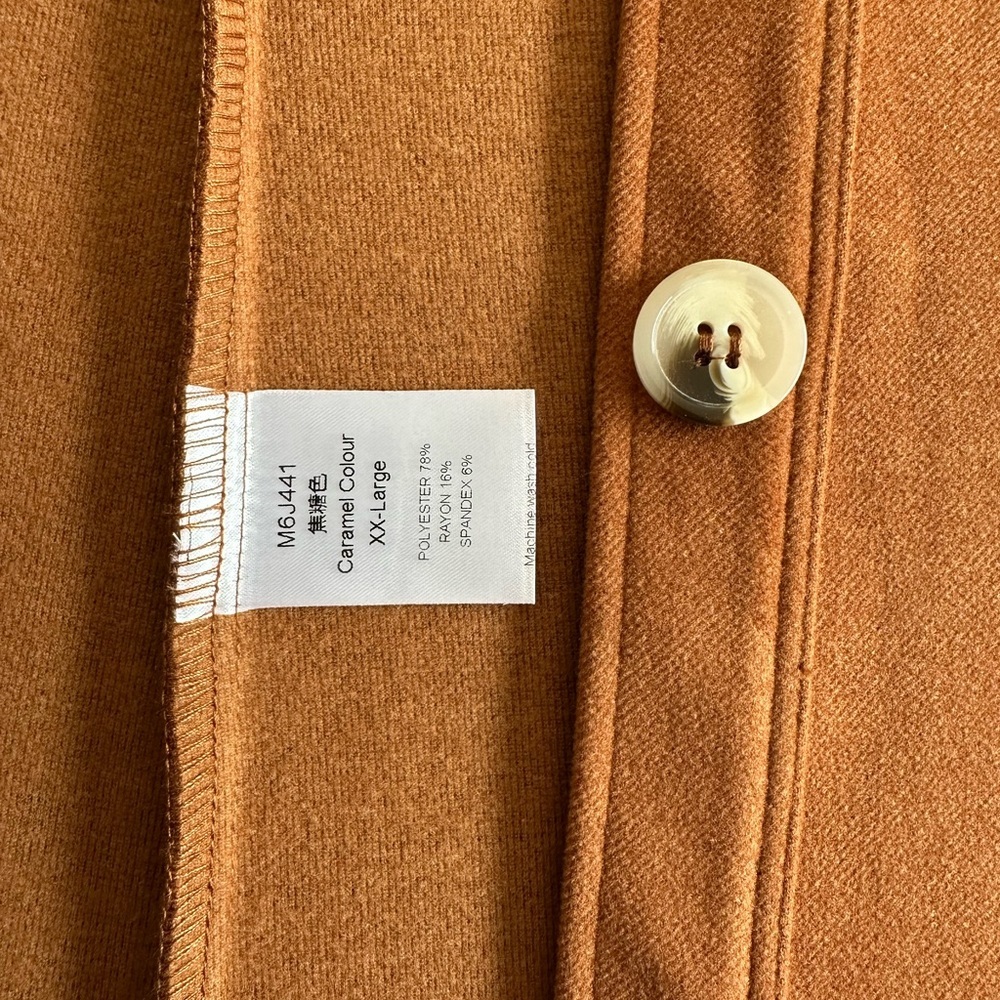 Cozy Oversized Brown Shirt Jacket – Size XXL – NWT - Picture 8 of 8